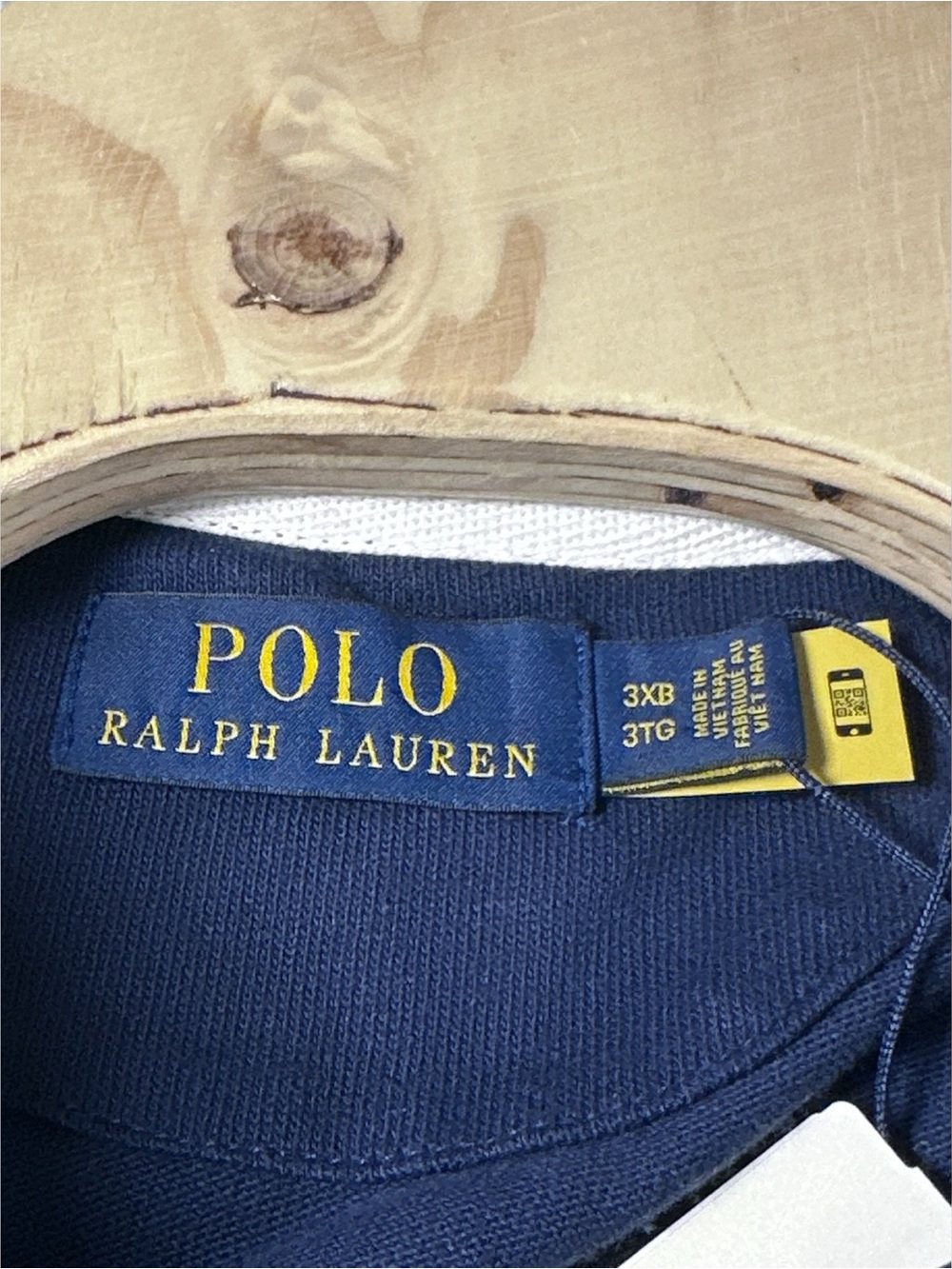 NWTRalph Lauren Iconic Rugby Men’s Shirt Navy Long Sleeve Polo W/ White Collar - Picture 5 of 9